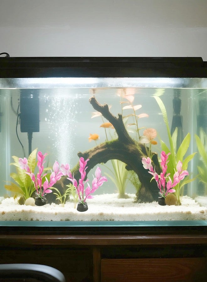 Eldraqth 2 Pcs 4 Inch Small Aquarium Plants for Betta Fish Tank, Fish Tank Decorations Aquatic Water Grass Plastic Artificial Plant Reptiles Plants - Image 5